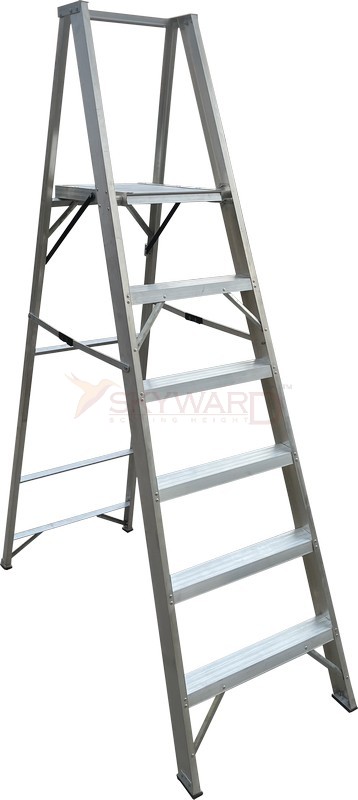 Model No. 8300 Aluminium Platform Ladder for Home, Warehouse and Commercial Access Use, Professional Elevated Working Ladder for Maintenance, Repair, Storage and Installation Tasks